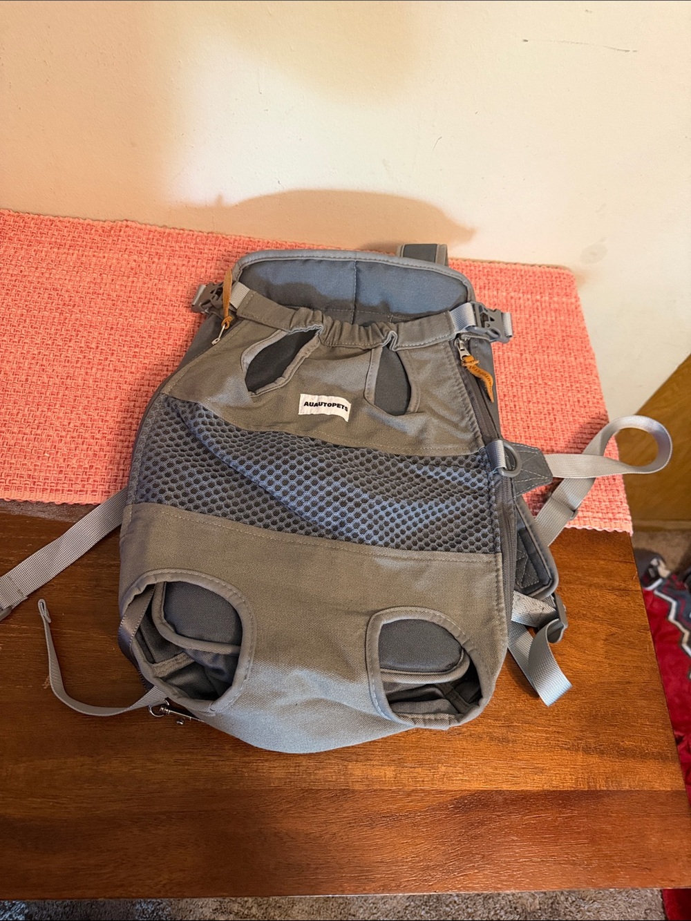 KangarooStyle Pet Front Carrier Backpack in Gray